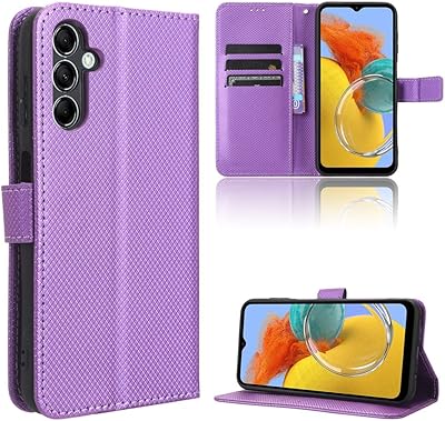 Compatible with Samsung Galaxy M54 5G Leather Case Cover,PU Leather flip Cover Compatible with Samsung SM-M546BDS Galaxy M54 5G  SM-M546B  Galaxy F54 SM-E546BDS Case Cover Purple