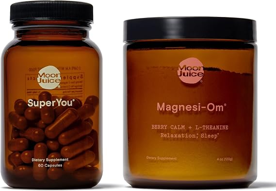 Moon Juice, SuperYou & Magnesi-Om Bundle, Calm & Rest, AM/PM Ritual