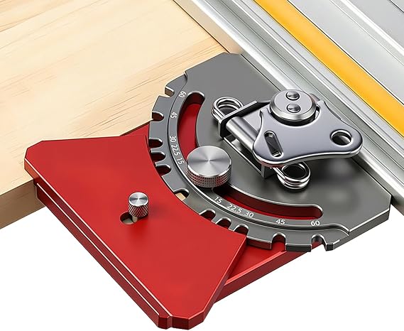 RUITOOL Adjustable Track Saw Square with 6 Positive Stops and Cam Lock