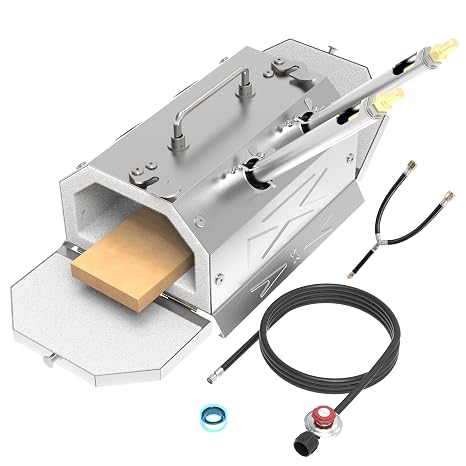 2 Burner Propane Blacksmith Forge Kit, 2600F Metal Forge | Dual Burner, Stainless Steel, Double Doors, Knife Making, Farrier Tools