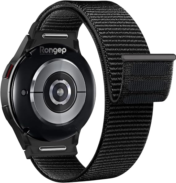 Rongep Samsung ile Uyumlu Yeni Nesil Bağlantı Hasırlı Kumaş Kordon Galaxy Watch 7/6/5/4 Serisi için Galaxy Watch 7 Kordon (40mm/44mm) Watch 6/4 Classic (47/43/42mm) Watch 5 Pro Uyumlu