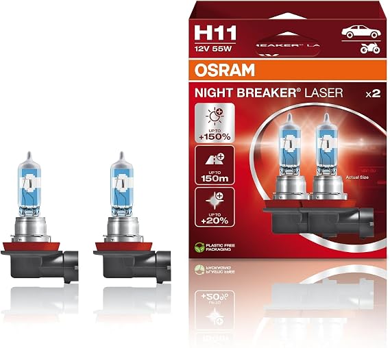 Osram H11%150 Fazla Işık Night Breaker Laser 12V [Enerji Sınıfı A]