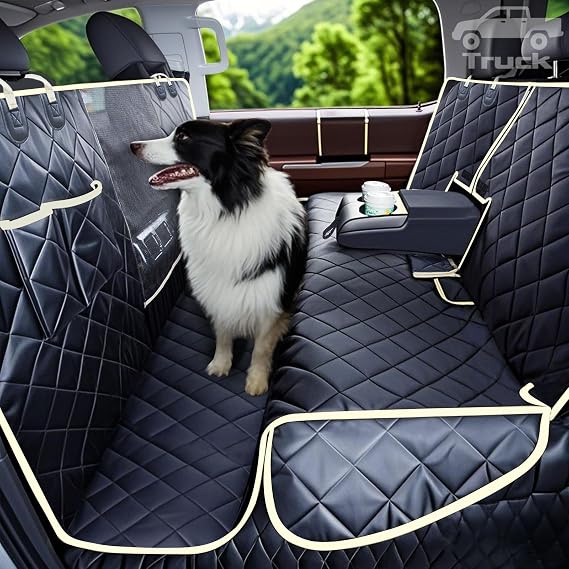 XL Dog Floor Hammock for Ford F150, Chevy Silverado,GMC Sierra Truck etc | Triple-Layer Waterproof Armor,Premium Visual Mesh Window,Non-Toxic Anti Slide Silicone Base,Rugged Protection,Easy Removal
