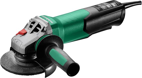 Metabo HPT Corded Angle Grinder 5 In, 13.5 AMP, WEP 15-125 Quick, 646476420 | Electronic Speed Stabilization, M-Quick Disc Change, MVT Anti-Vibration, Paddle Switch, Side Grinder, 5 Inch Grinder, 1550W