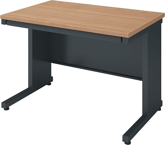 Manufacturer Delivery, Installation, AssemblyKOKUYO Invento Office Desk, Flat Desk, Rustic Medium x Black, Office Desk, Work Desk, Width 100 x Depth 70 cm TKG-B107E6AMP2
