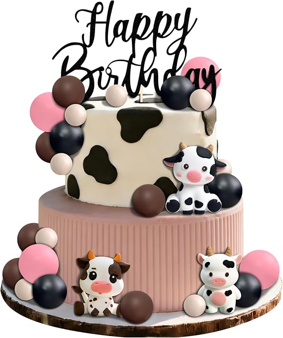 Cow Cake Topper Cowboy Cake Topper