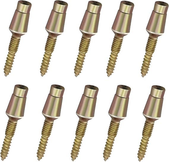 Door Hinge Security Screws, Door Pins, 1.75 x 0.38 x 0.38 Inches, 10-Pack | Tamper Resistant Door Hinge Pins, Security Fittings,Screw Studs