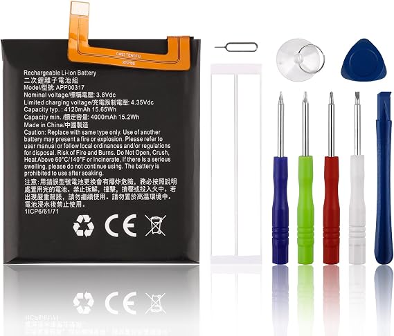 Replacement Battery Compatible with CAT S62 Pro APP00317 with Tools