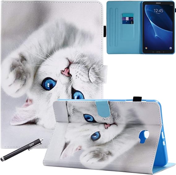 Tab A 10.1 Case, Newshine Slim Folding Cover Case for Samsung Galaxy Tab A 10.1 Inch SM-T580  SM-T585 Tablet 2016 Release with Multiple Viewing