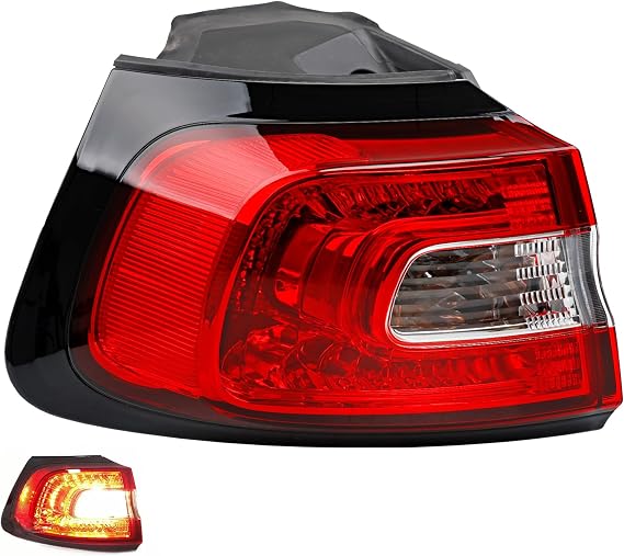 LED Taillights, for 2014-2018 Cherokee Limited Latitude North Sport Altitude Trailhawk, Replace 68102907AF Led Driving Lams Barke Turn Signal Lightning Rear Left Driver Side Outer Tail Lights Assembly