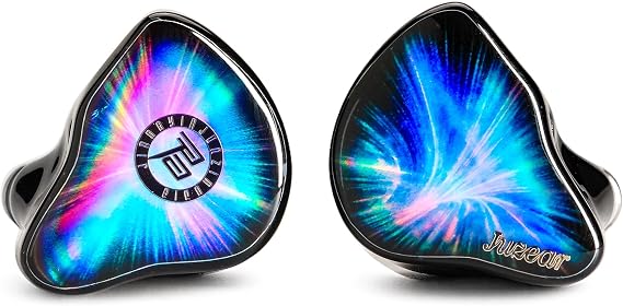 HiFiGo Juzear Ne Bula Hybrid HiFi in-Ear Monitors, 1DD+3BA+1 Planar Wired IEM Earphones, Audiophile Earbuds with Reference Tuning, 4-Way Crossover, 3.5mm & 4.4mm Detachable Cable for Music, Gaming