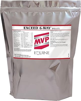 MVP Exceed 6-Way 16lb High Level Performance Horse Support Pellets. Joint, hoof, Hair, gastric, Digestion and Muscle Support.