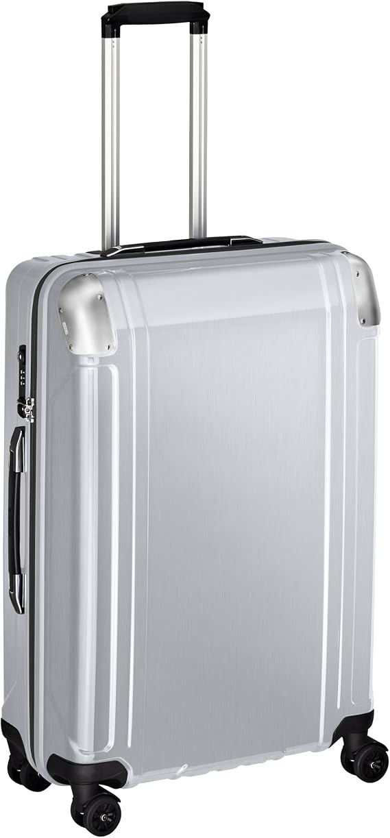 ZERO Halliburton Geo Polycarbonate 26 Inch 4 Wheel Spinner Travel Case, Silver, One Size