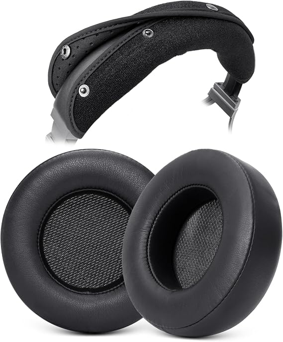 Replacement Ear Pads + Headband Cover Protector for Corsair Virtuoso RGB Wireless XT SE Gaming Headset, Repair Parts with Earpads Cushions and Headphones Replacement Band - Black