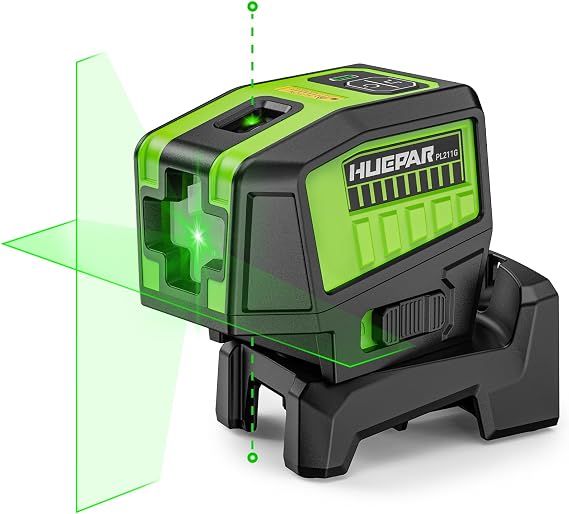 HUEPAR 2 Point Cross Line Self Leveling Laser Alignment Tool with Plus Mode