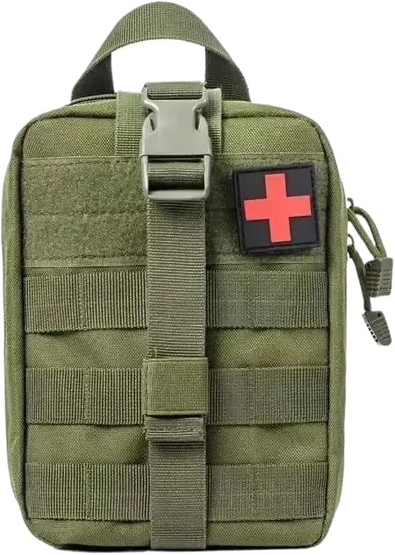 Outdoor Emergency Waistpack Travel Storage Medical Pack Outdoor Sports Mountaineering Lifesaving Bag fishing backpack(Green)