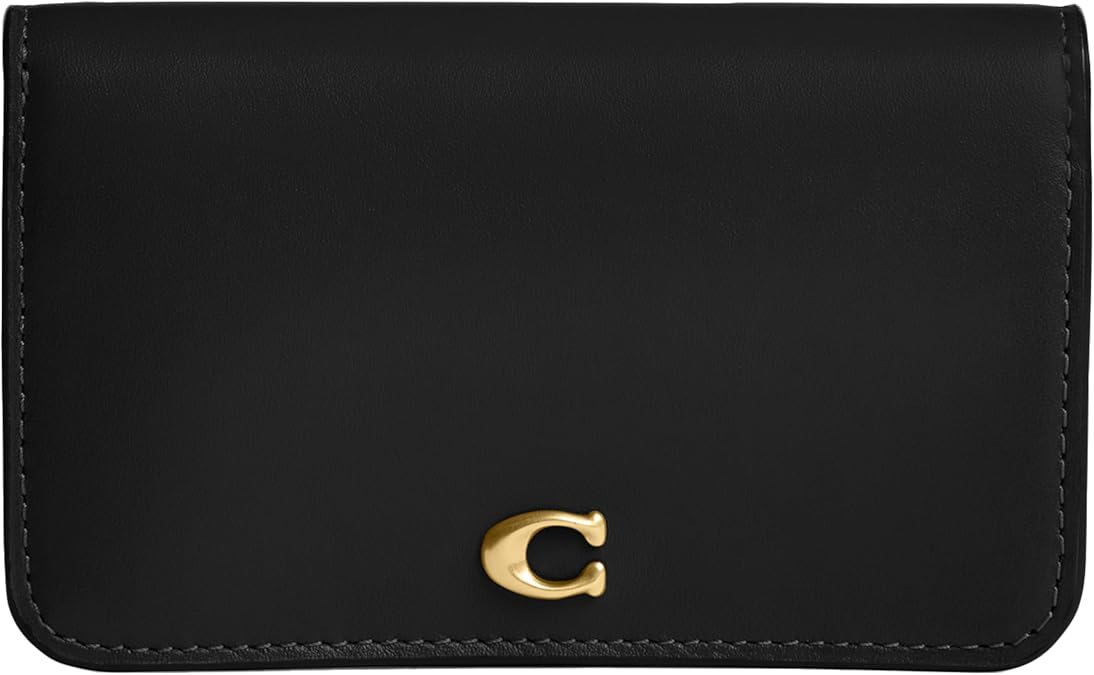 Coach Essential Slim Card Case, Black, One Size