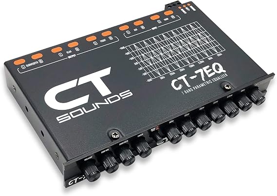 CT Sounds CT-7EQ 7 Band 1/2 Din Parametric Car Audio Equalizer