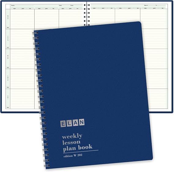 Elan Publishing Company 6 Period Teacher Lesson Plan; Days Vertically Down The Side (W202)