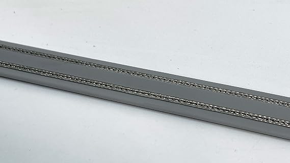 Bird Barrier Bird-Shock Flex-Track 50ft Low Profile Electrified Track Bird Deterrent Flexible PVC Strips with Stainless Steel Braid Bird Repellent for Roofs, Parapets, Ledges - Gray