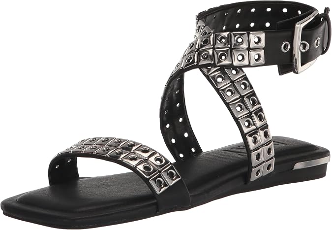 DKNY Women's Arina Studded Flat Sandal