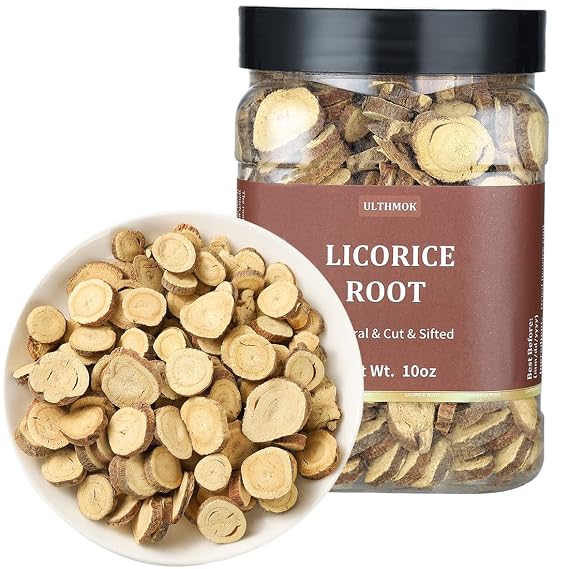 Premium Licorice Root Slices 10 Oz/283g,Cut and Sifted,100% Natural Licorice Root Tea,.