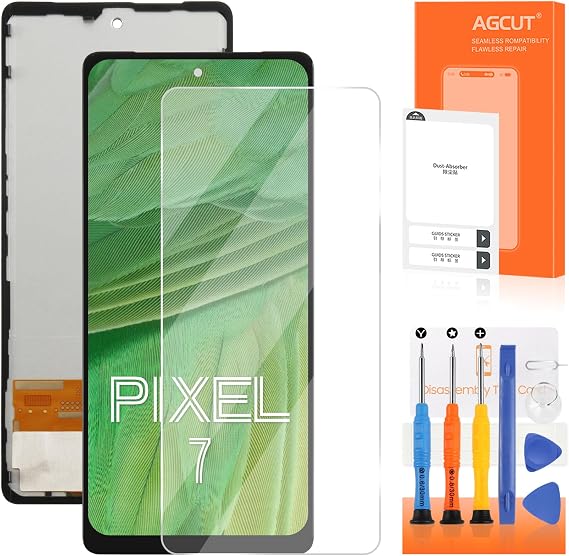 TFT for Google Pixel 7 Screen Replacement for Pixel 7 LCD Display GVU6C GQML3 Digitizer Screen Touch Assembly Repir Part with Frame