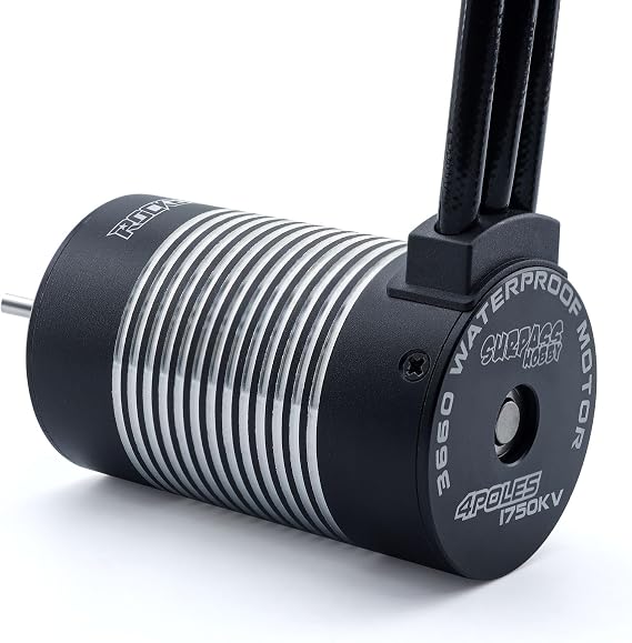 3660 1750kv brushless Motor 4 Pole high Torque Shaft 3.175mm Motor for 1/10 Off-Road Short Card Big feet