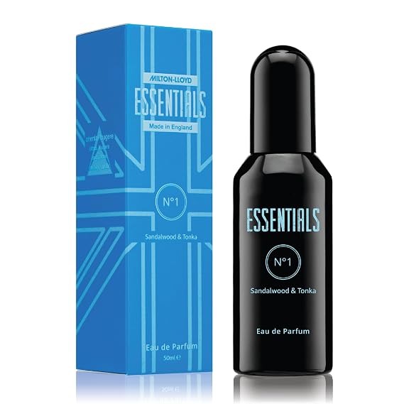 Milton-Lloyd ESSENTIALS No 1 Perfume for Men. 50ml Eau de Parfum Men, Luxury Fragrance - Mens Aftershave, Long Lasting Fragrance