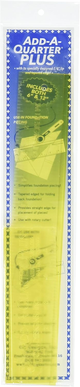 CM Designs CMD40012 Ruler Add-A-Quarter Plus, 6 & 12"