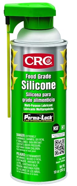 CRC Food Grade Silicone 03040 - 10 Wt. Oz., Multi-Purpose Silicone Lubricant for High Temperature Applications