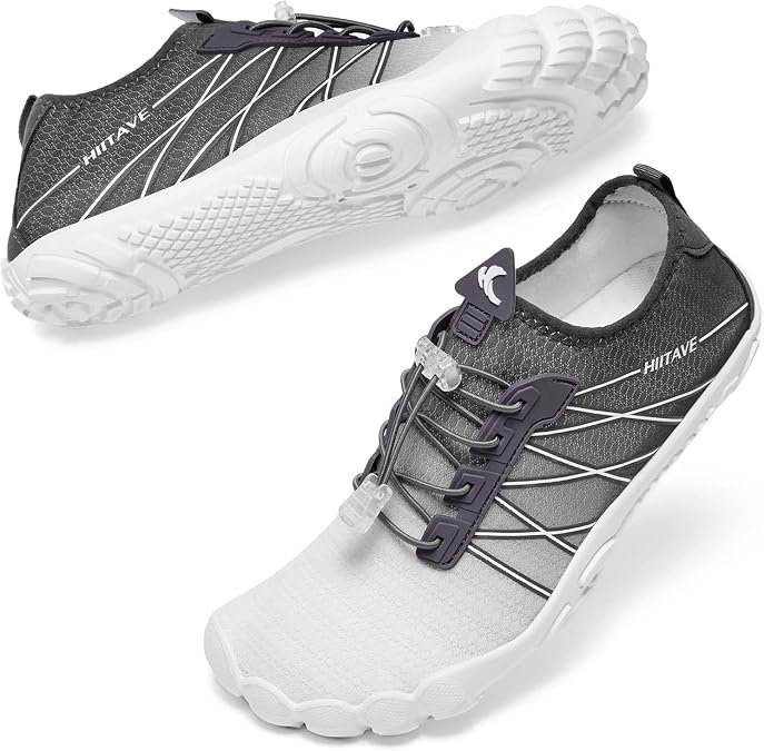 HIITAVE Water Shoes Non Slip Aqua Shoes Barefoot Quick Dry Lightweight with Beach River Swim Pool for Men Women Gradient Color...