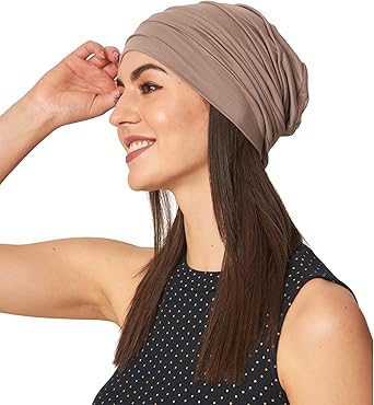 Chemo Silky Soft Slouchy Snood Bamboo Cap Beanie for Women Cancer Hair Loss Turban Hat Chemo Headwear Women