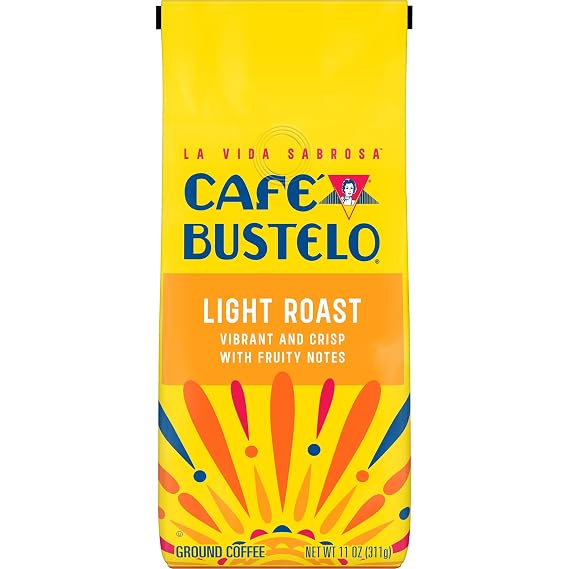 Cafe Bustelo Light Roast Ground Coffee, 11 Ounce Bag
