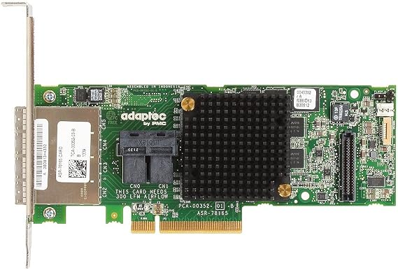 Adaptec RAID 78165-6Gb/s SAS - PCI Express 3.0 x8 - Plug-in Card - RAID Supported - 0, 1, 1E, 5, 6 RAID Level - 24 Total SAS Port(s) - 8 SAS Port(s) Internal - 16 SAS Port(s) External - 2280900-R