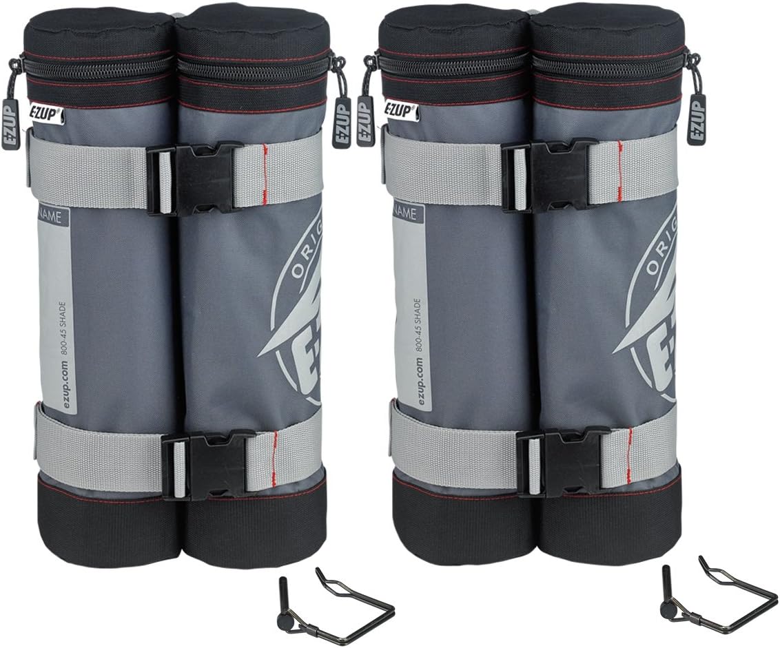 E-Z UP Fillable Deluxe Weight Bag Set of 2, Holds up to 45 lbs. Each