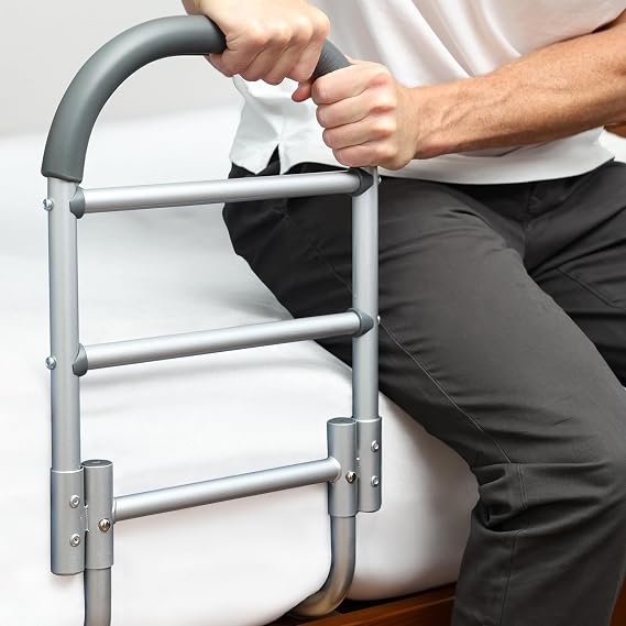 Lunderg Bed Assist Rail for Seniors with Non-Slip Grab Bar