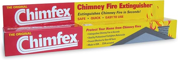 by Orion Safety Products - CSIA Approved Chimney Fire Suppressant - Safe, Quick and Easy - Stops Chimney Fires in Homes in Under 22 Seconds | Safe, Quick and Easy, Extinguishes Chimney Fires in Fireplaces in Under 22 Secs, Made in USA