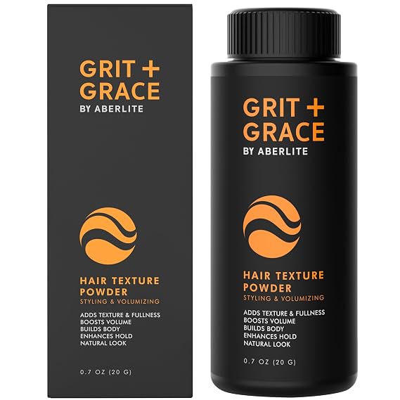 Aberlite Grit + Grace Hair Texture Powder for Men & Women - Styling Texturizing Volume Powder, Volumizing Hair Products, Matte Finish