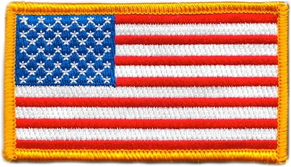2" x 3.5" - USA Tactical Patch - Red White & Blue - Fits Rothco/5.11