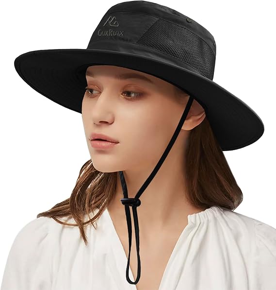 Sun Hats for Women Men UV Protection Wide Brim Sun Hat for Hiking Beach UPF50+ Summer Bucket Hat Fishing Hat