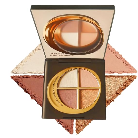 4-in-1 Glow Palette Highlighter, Contour, Matte Eyeshadow & Bronzer