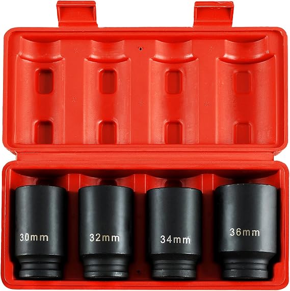 1/2" Drive Deep Spindle Axle Nut Impact Socket