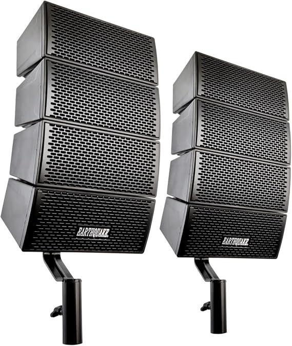Earthquake Sound DJ-Array Gen2 4x4" Line Array Loudspeaker System, Set of 2, Black