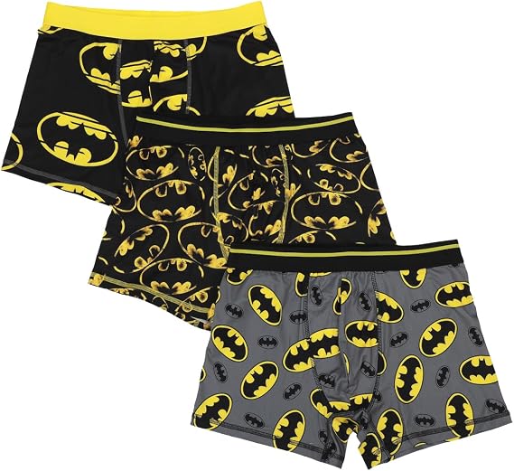 Bioworld Men's Adult Batman Boxer Brief Underwear 3-Pack