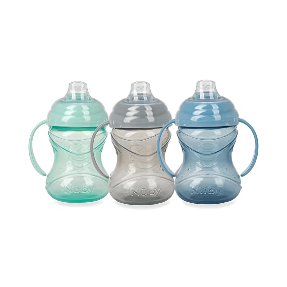 Nuby 3 Count No-Spill Grip N Sip Cup - 10 oz
