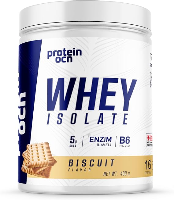 Proteinocean Whey Isolate Bisküvi 400g 16 Servis