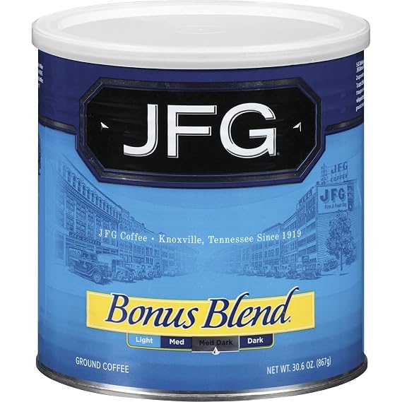 JFG Special Blend Medium-Dark Roast Ground Coffee, 30.6oz Can (Pack of 1)