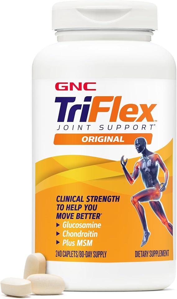 GNC Triflex Caplets, Supports Joint Mobility, Glucosamine, 240 Count