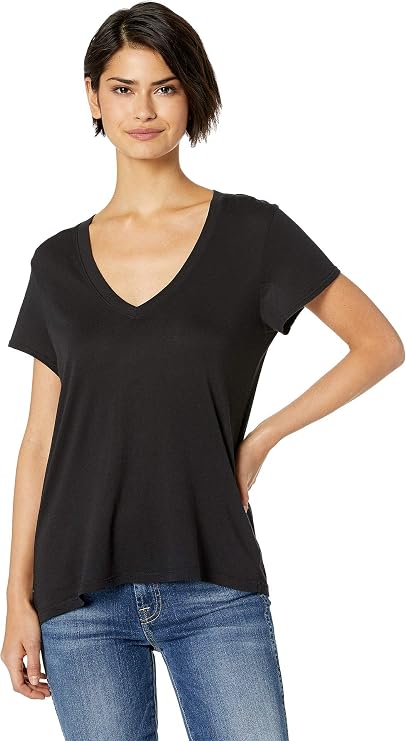 Splendid Everly Short Sleeve Cotton Modal Slub V-Neck Tee